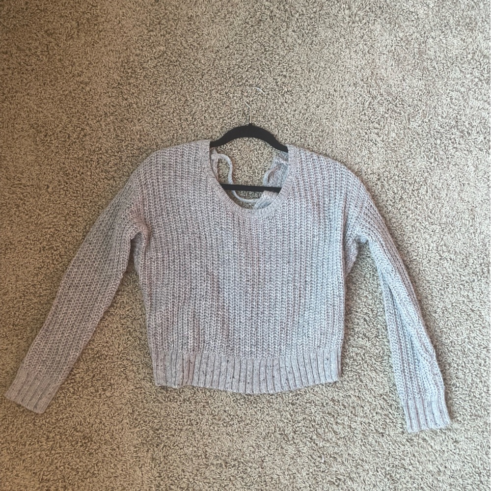 Yes Lola grey knit sweater size XS